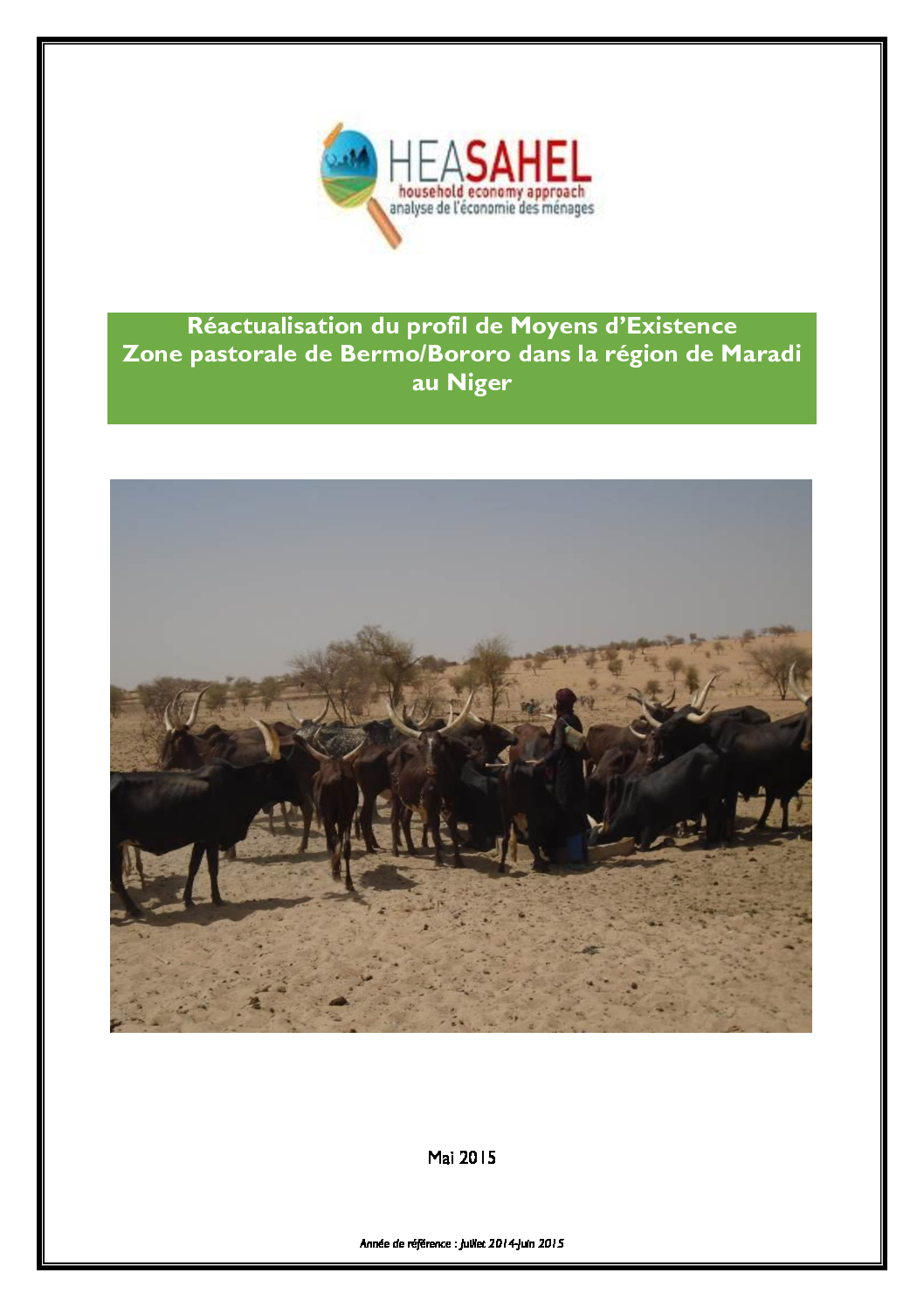 Profil Niger - NE 03 - Bermo/Bororo   - Mai 2015