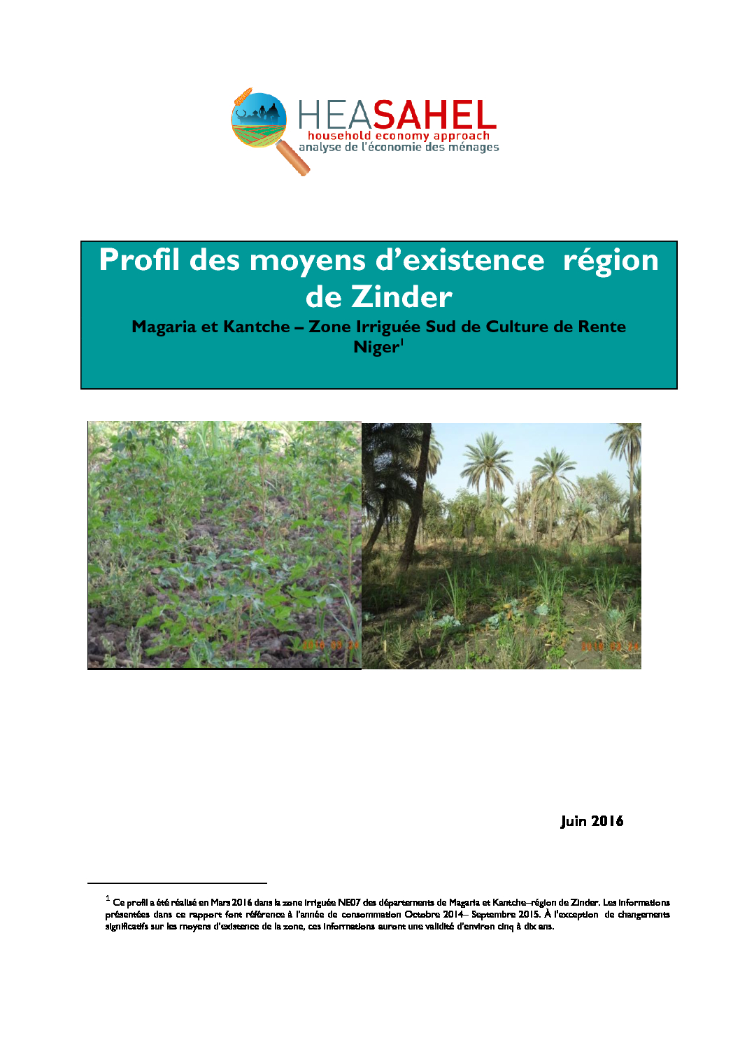 Profil Niger - NE 07 - Magaria - Kantche - Mars 2016