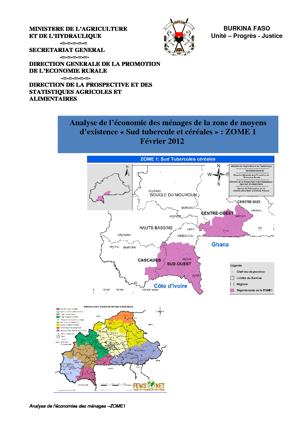 Profil Burkina Faso - ZOME 1 - Fevrier 2012