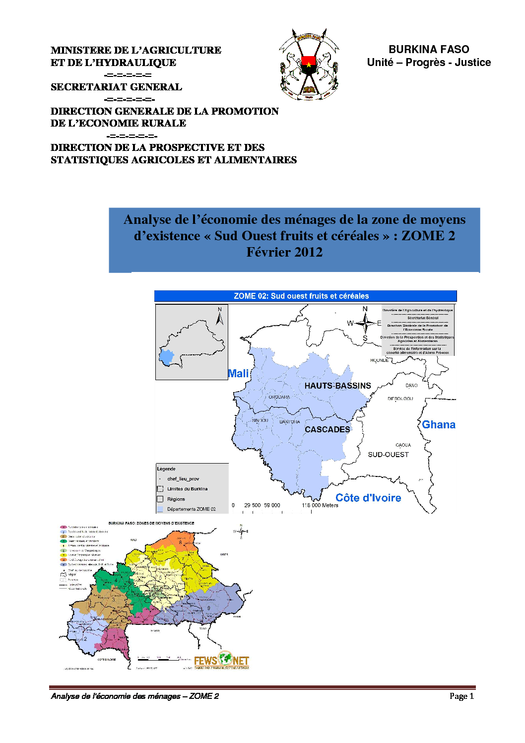 Profil Burkina Faso - ZOME 2 - Fevrier 2012