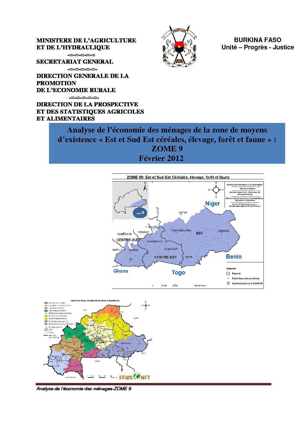 Profil Burkina Faso - ZOME 9 - Fevrier 2012