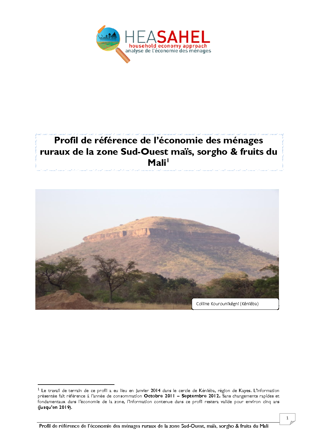 Profil Mali - ML 12- Kenieba - Janvier 2014