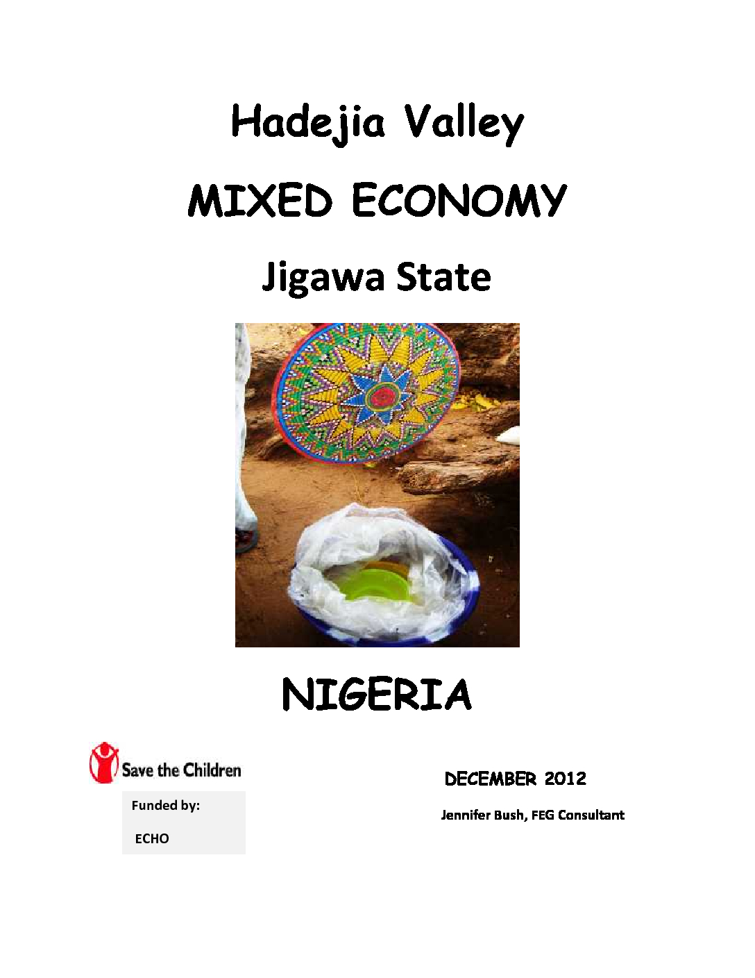 Baseline Nigeria - NG 11 - Jigawa - Decembre 2012