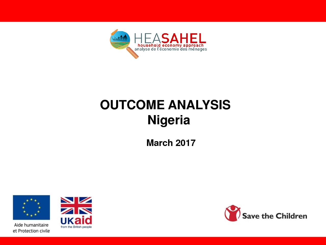 Outcome Analysis Result Presentation - Nigeria - March 2017