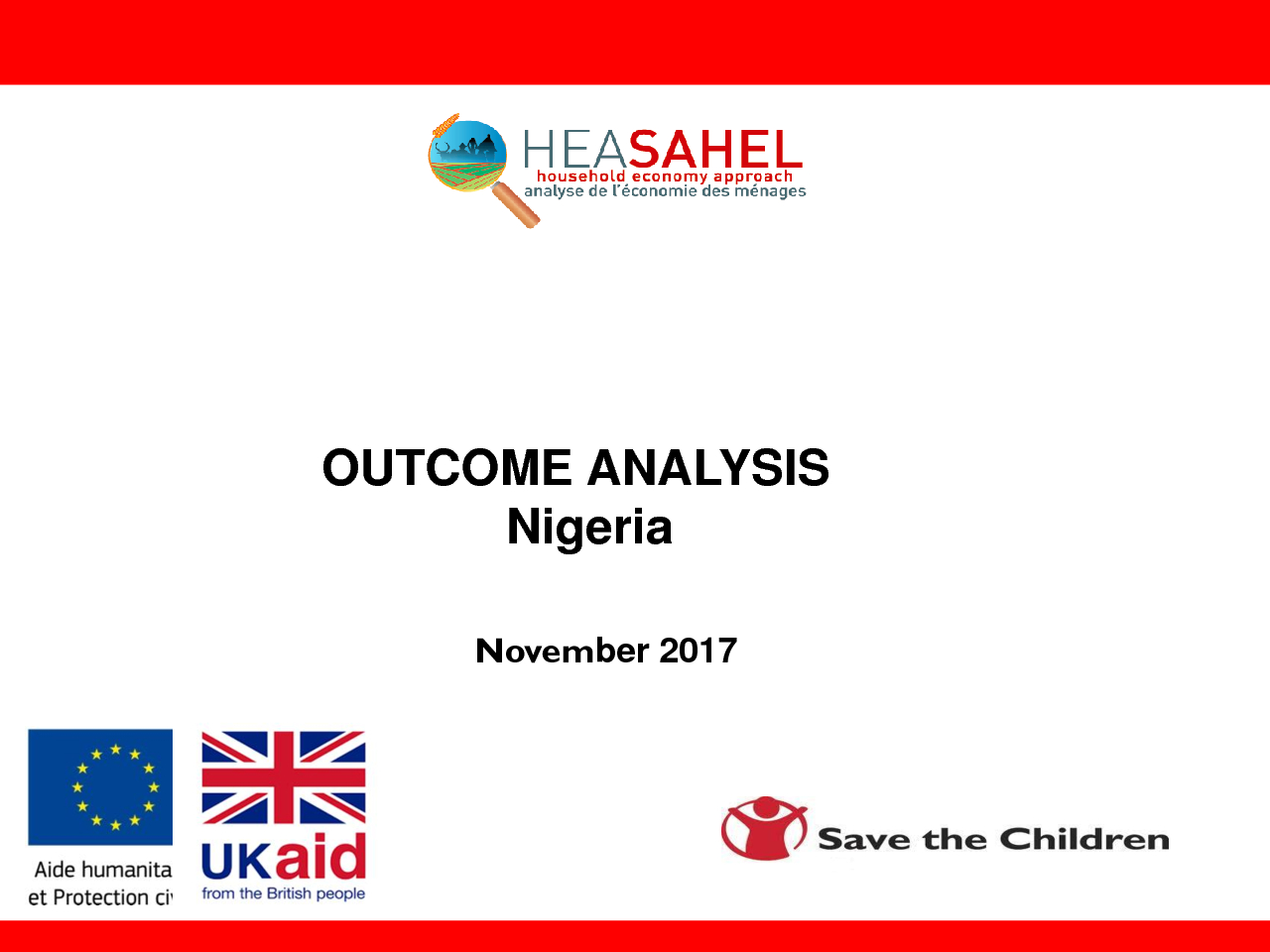 Outcome Analysis Result Presentation - Nigeria - November 2017