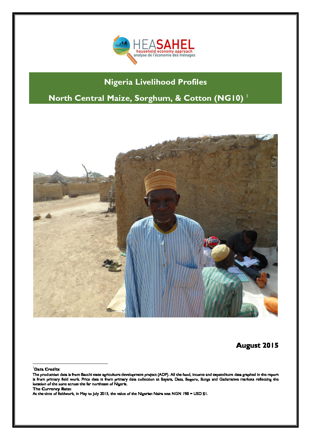 Baseline Nigeria - NG10 - Bauchi-Northeast State- August 2015