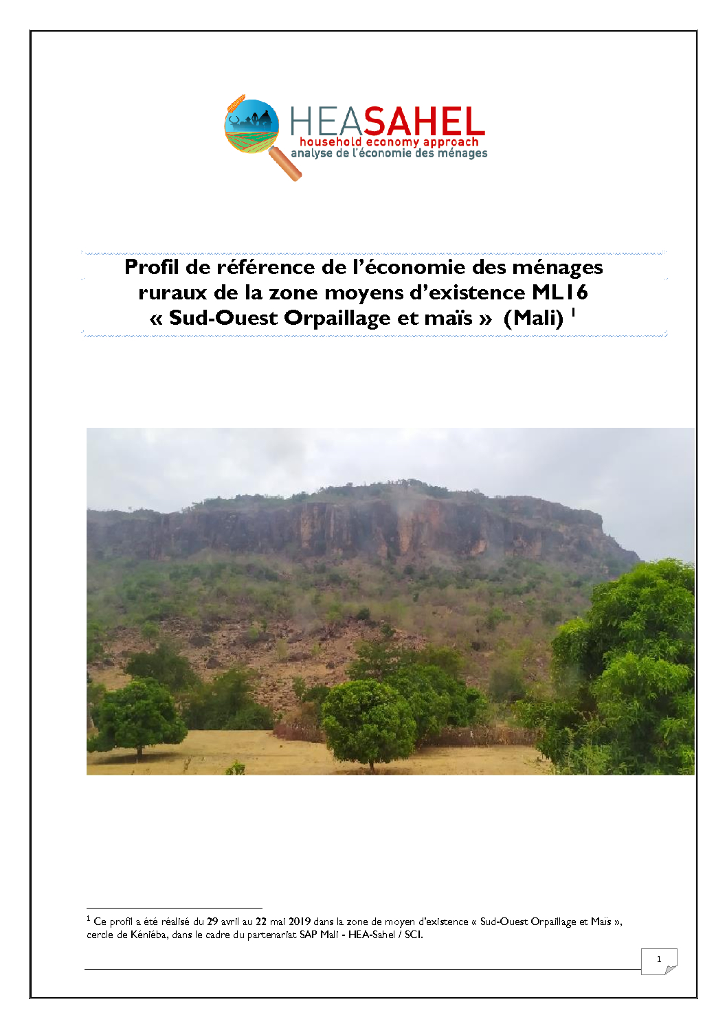 Profil Mali - ML 16- Kenieba - Juin 2019