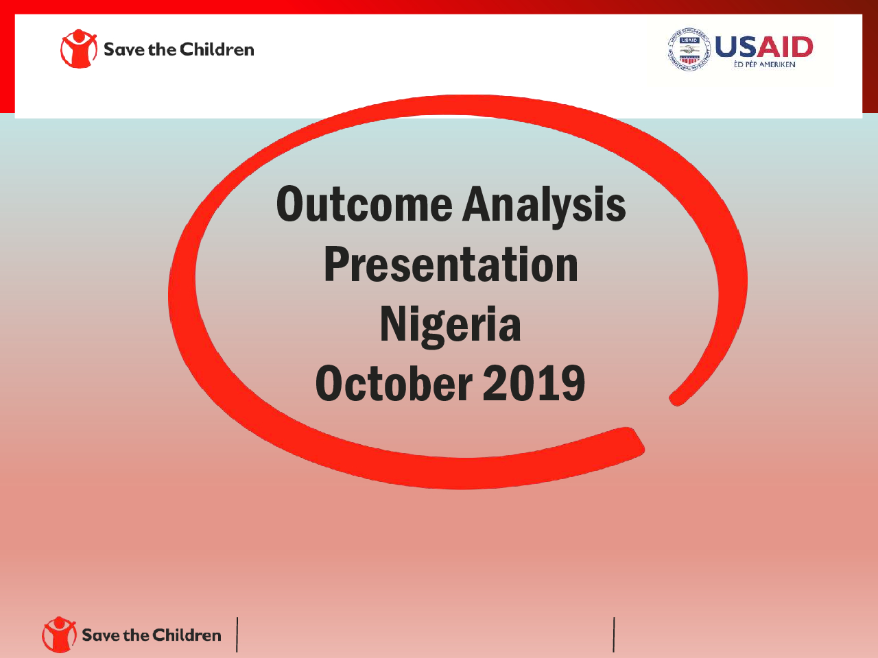 Outcome Analysis Result Presentation - Nigeria - Octobre 2020